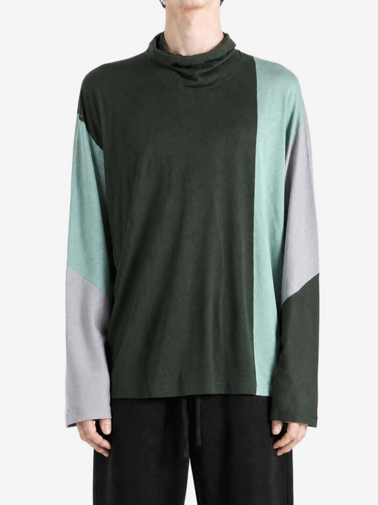 Green hoodie, full body view
