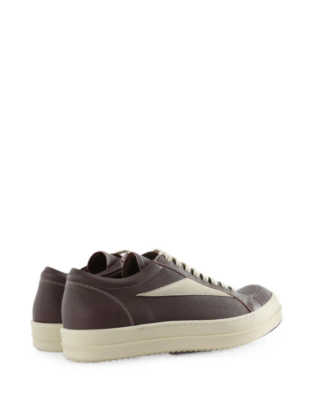 Brown shoes, back view