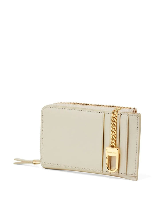 White wallet, back view