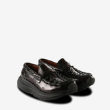 brown shoes, side view