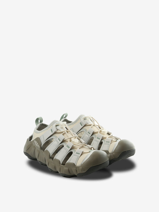 tan sandals, side view