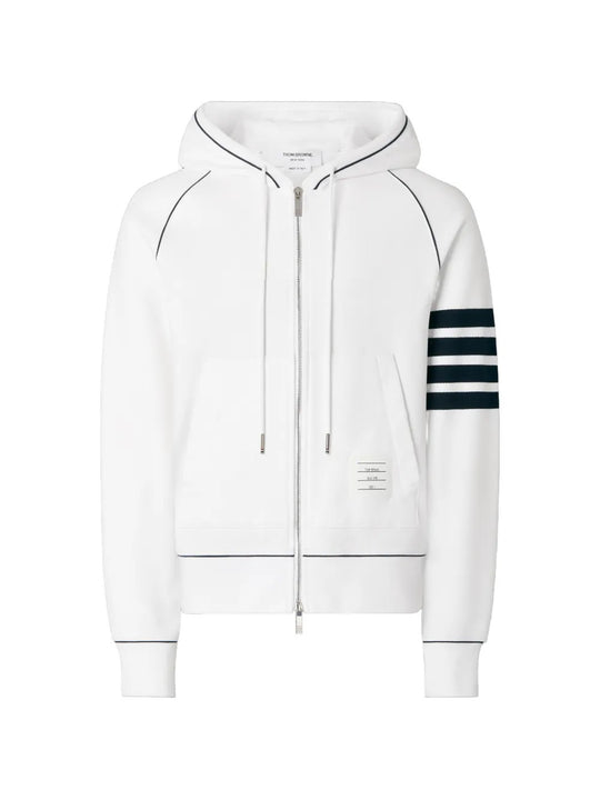 White hoodie, front view
