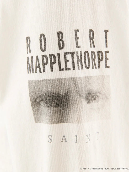 Close up of White t-shirt, showing texture of the 100% cotton fabric