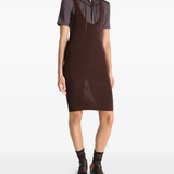 Brown dresses, full body view