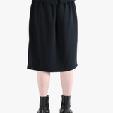 Black skirt, back view