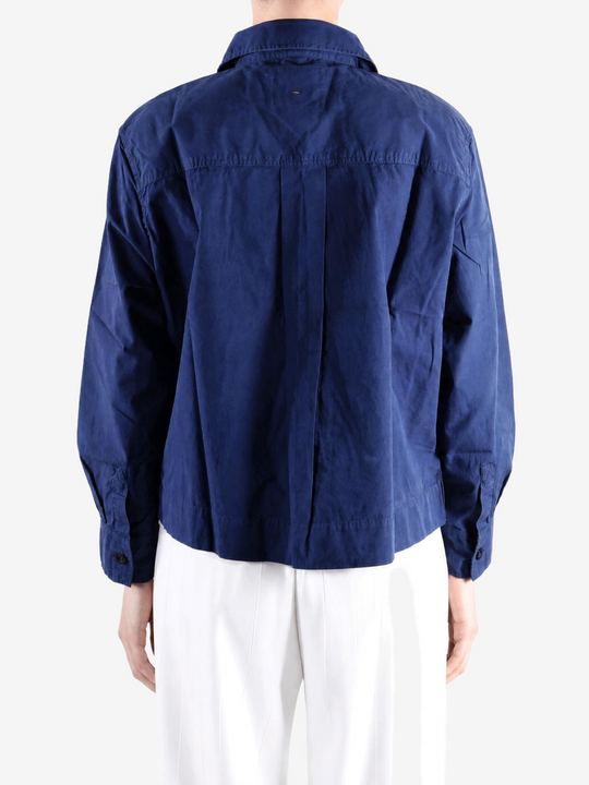 Navy shirt, front view