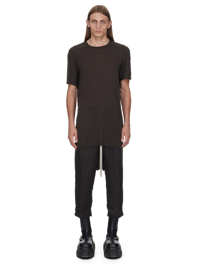 RICK OWENS - Men Charmeuse Drawstring Cropped Pants