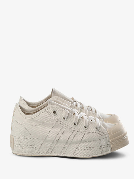 White sneaker, front view