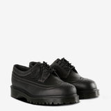 Black derby, side view