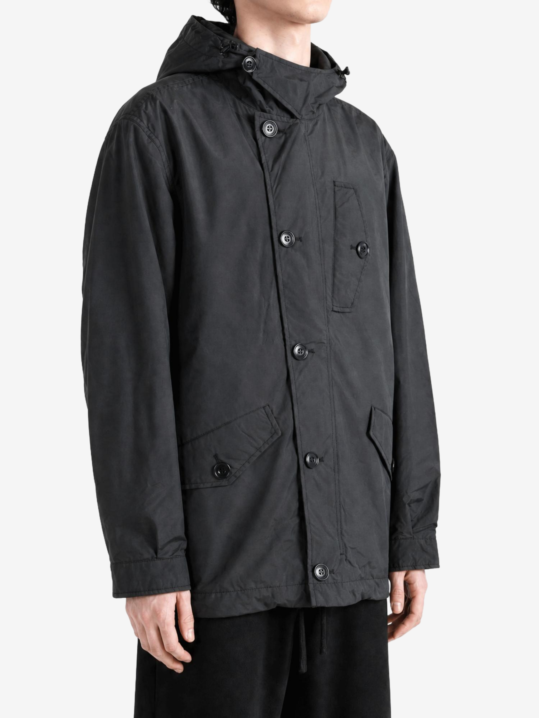 Black jacket, full body view