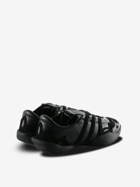 Black sneakers, back view