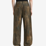 Brown pants, full body view