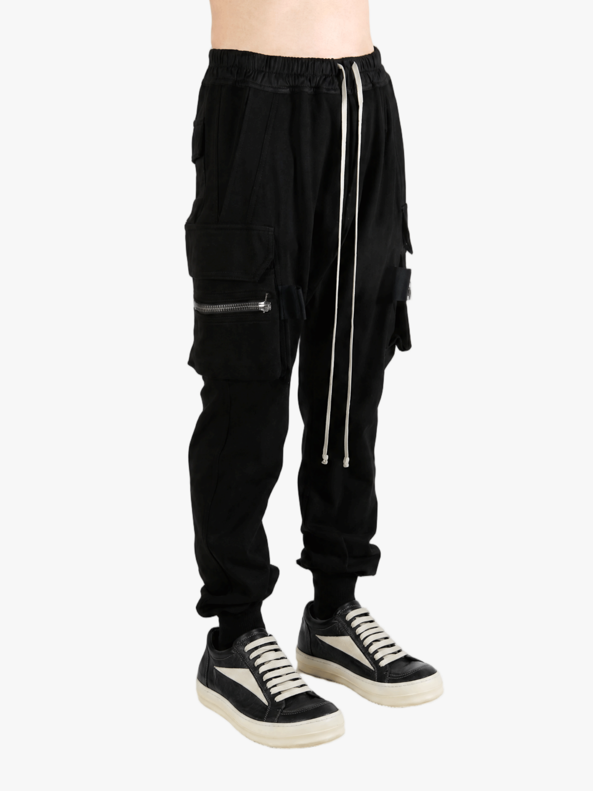 Black pants, full body view