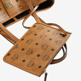 Close up of brown bag, showing texture of the fabric