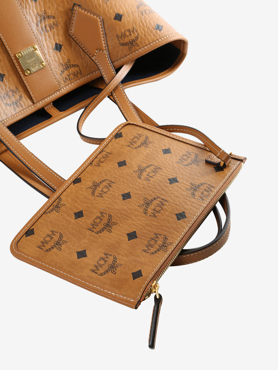 Close up of brown bag, showing texture of the fabric