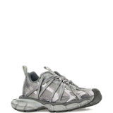 Grey sneakers, side view