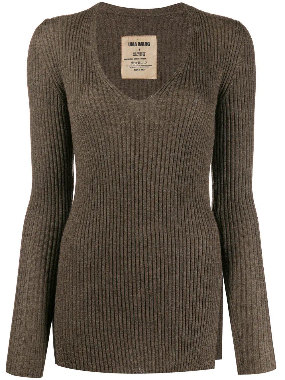 Brown sweater, front view