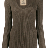 Brown sweater, front view