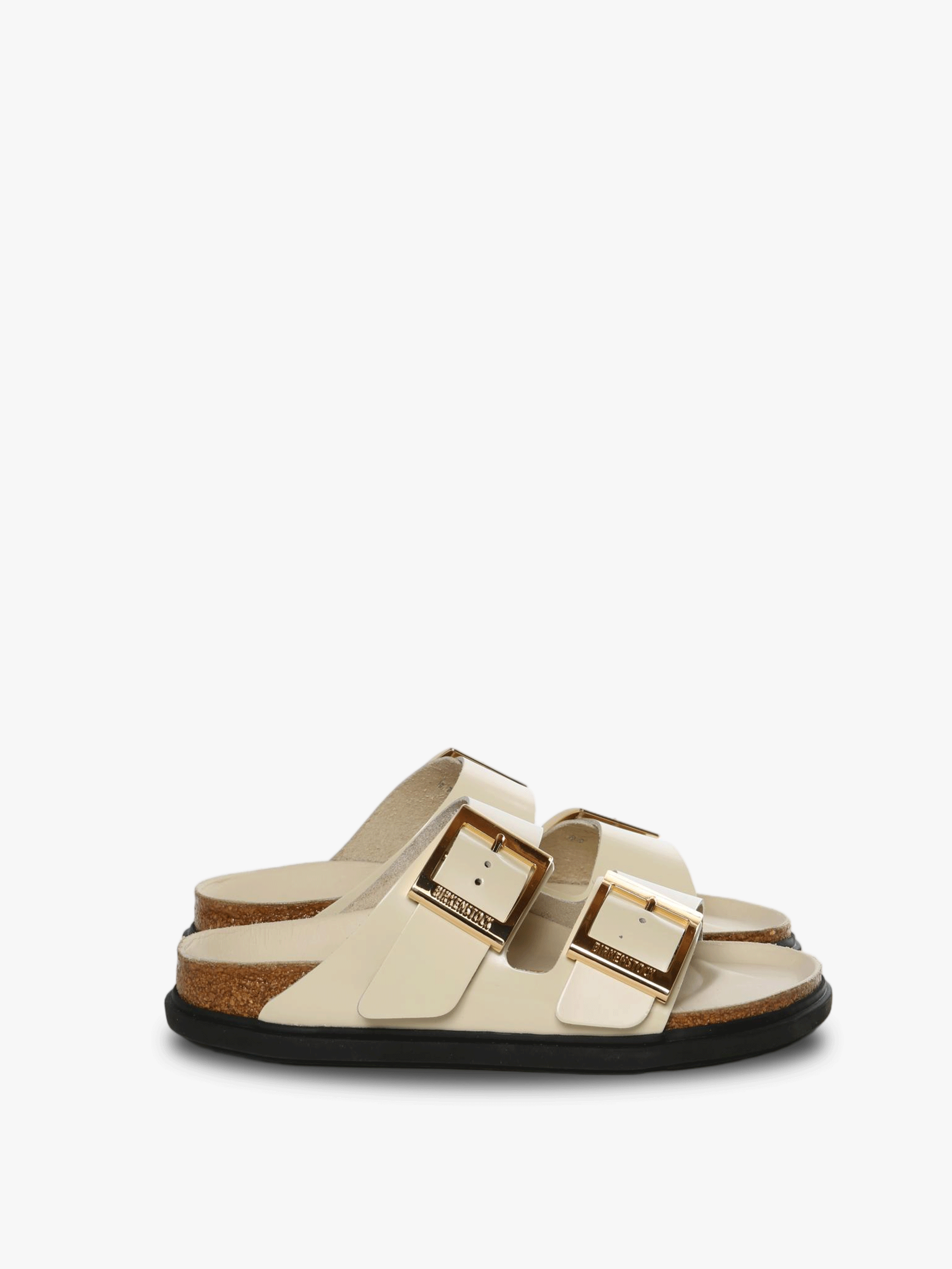 Beige sandal,front view