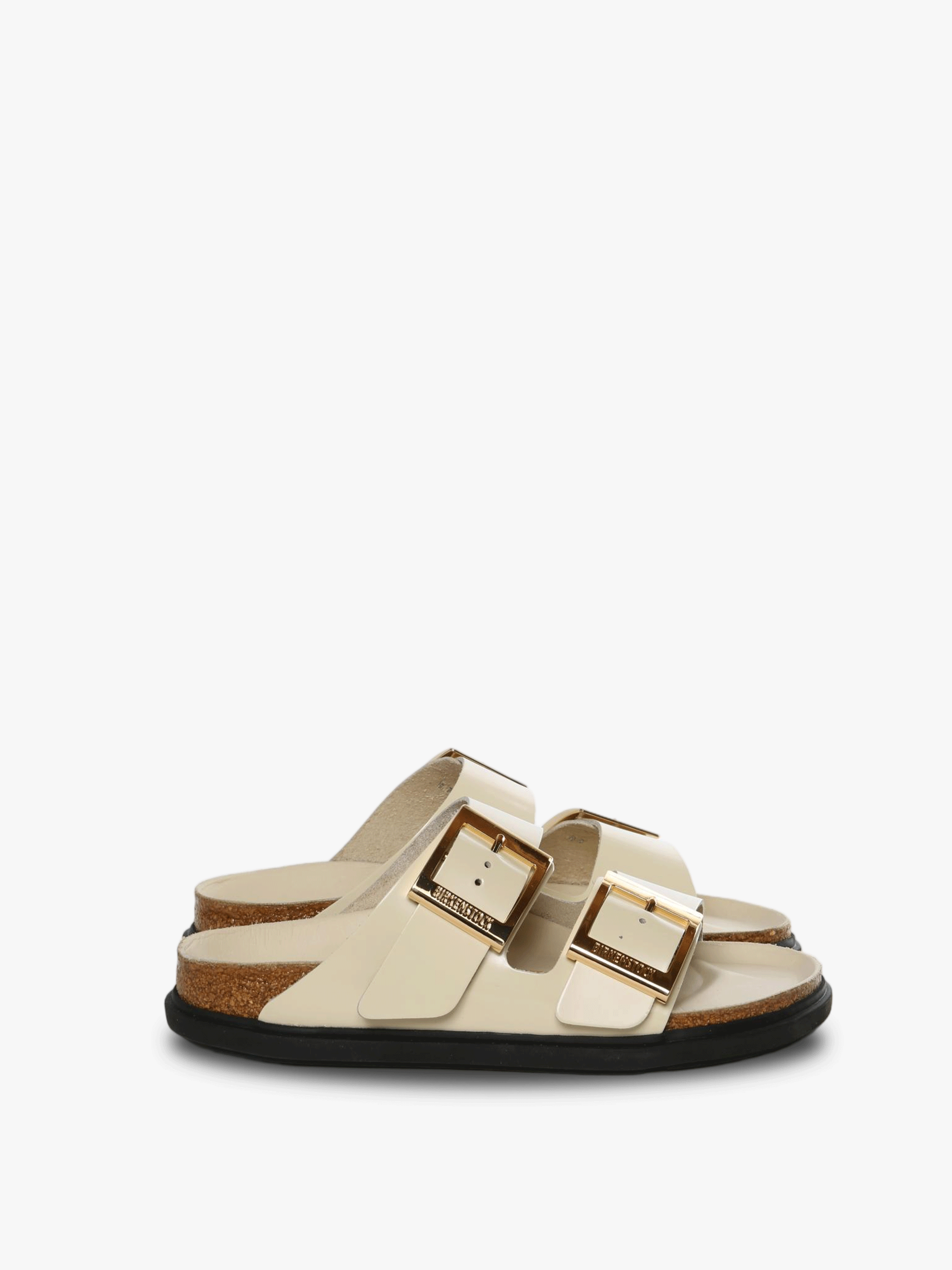 Beige sandal,front view
