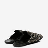 Black shoes, back view