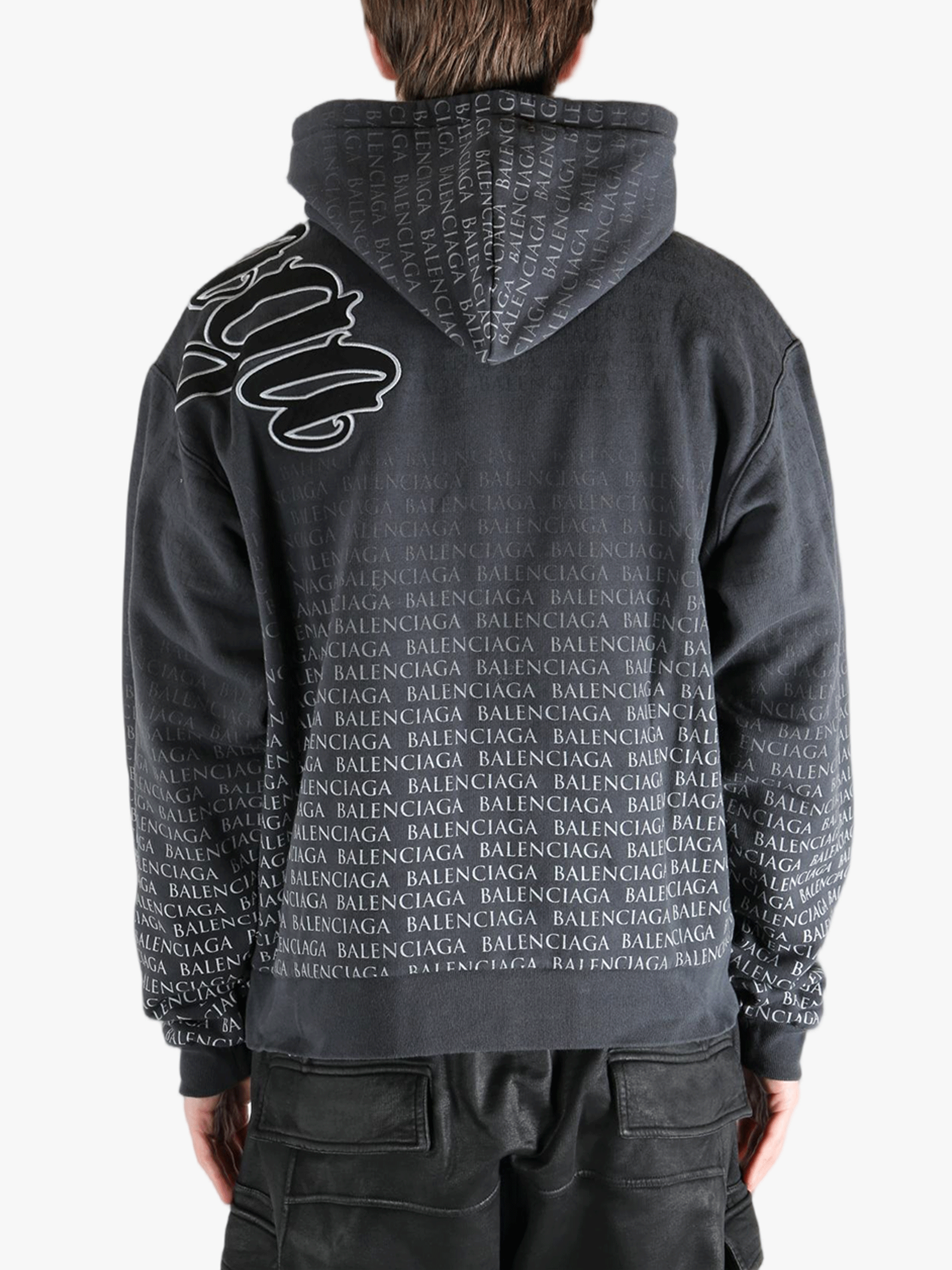 Black sweats-hoodies worn by a person, showing the cotton fit