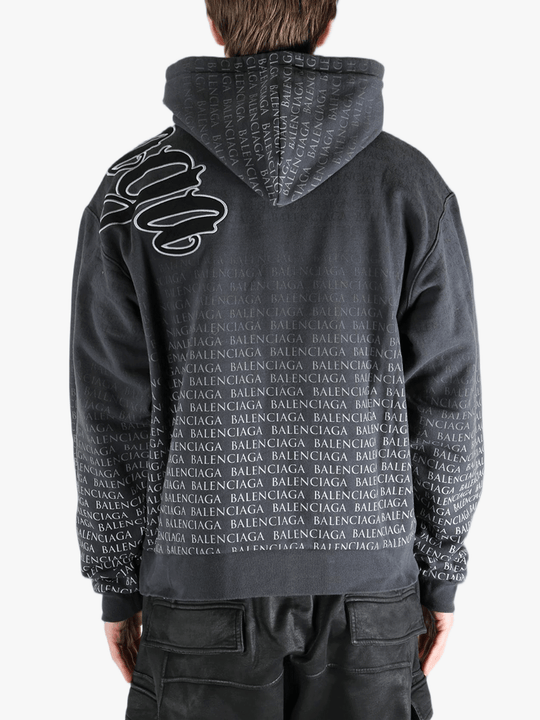 Black sweats-hoodies worn by a person, showing the cotton fit