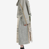 COMMUNS - Unisex Cardigan Fake Two Piece Hooded Coat