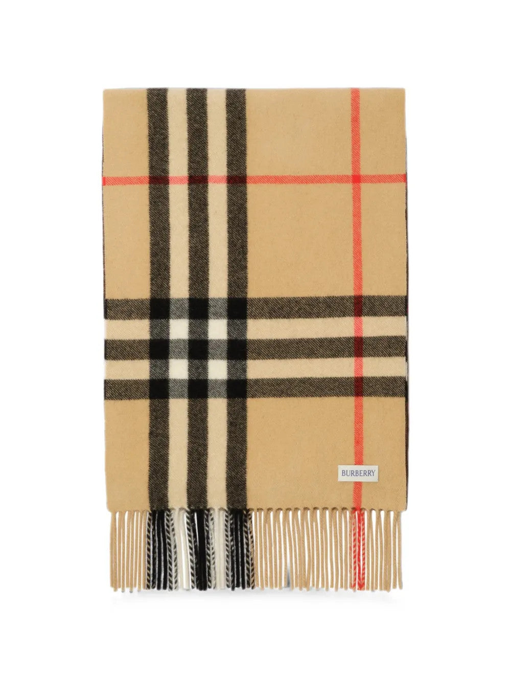 Tan scarf, front view