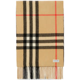 Tan scarf, front view