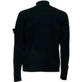 Green knitwear, back view