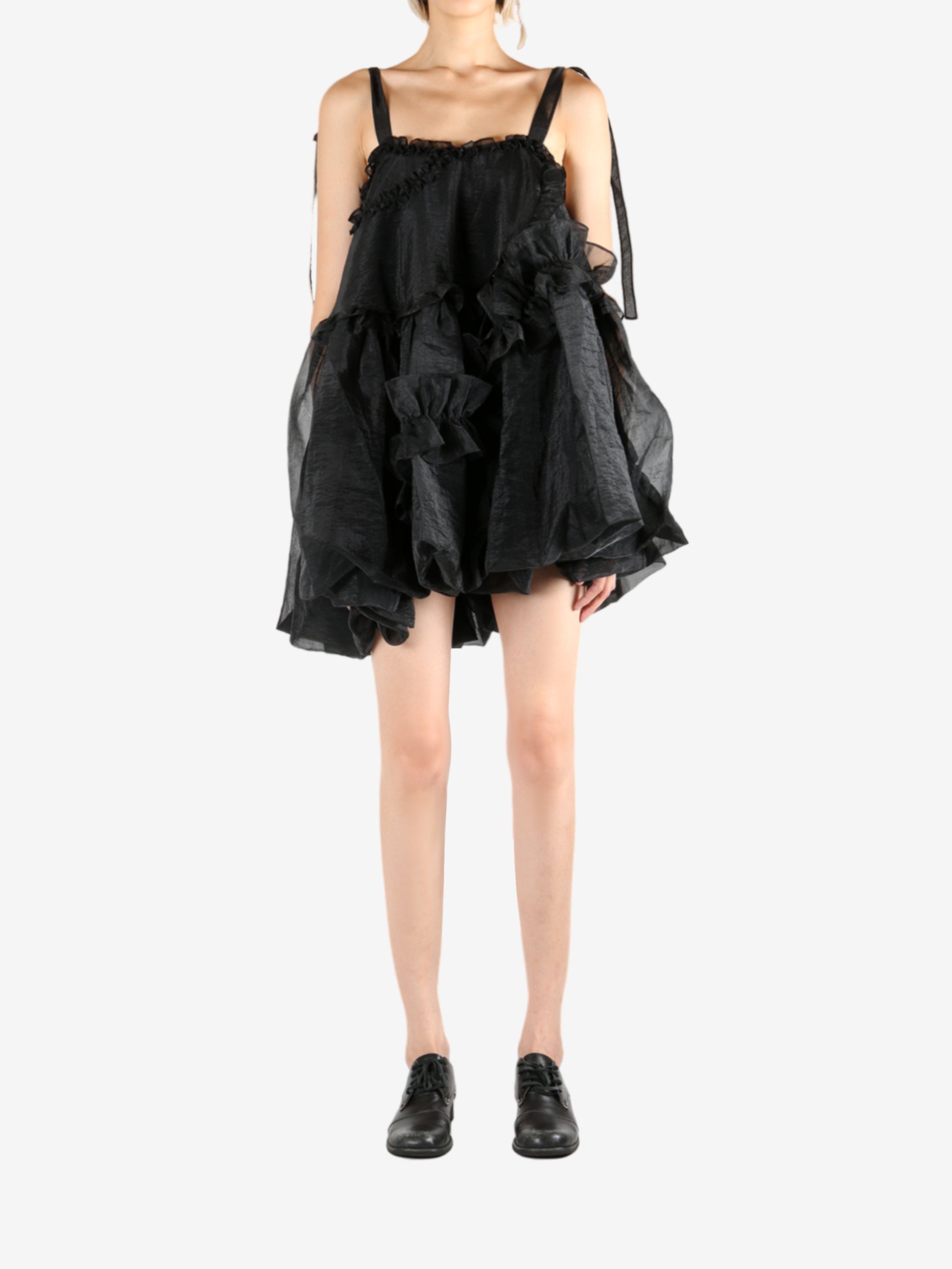 Black dress, full body view