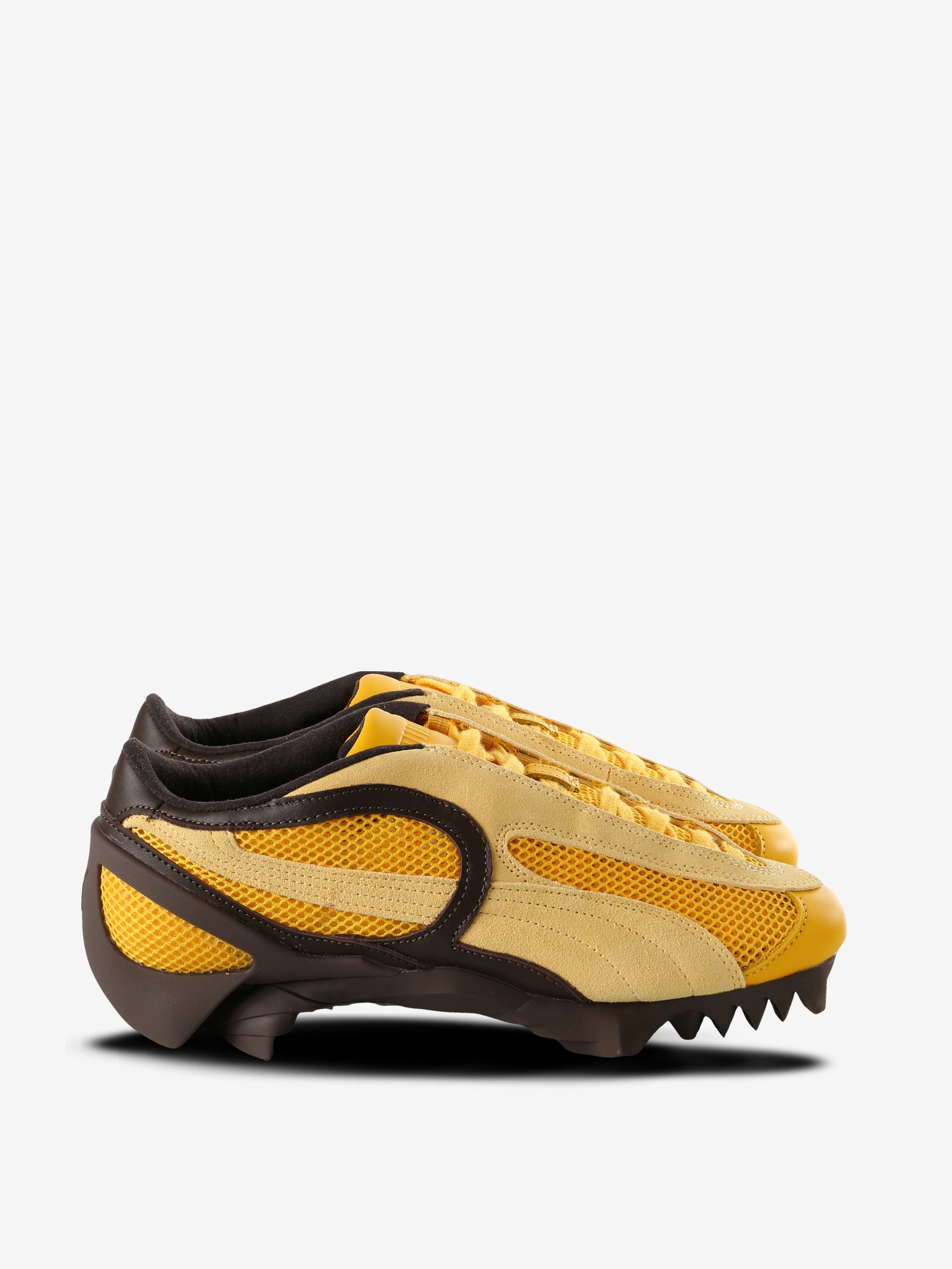 Yellow shoes,front view