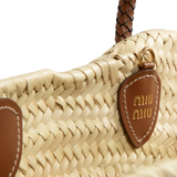 Close up of Tan bag, showing detail