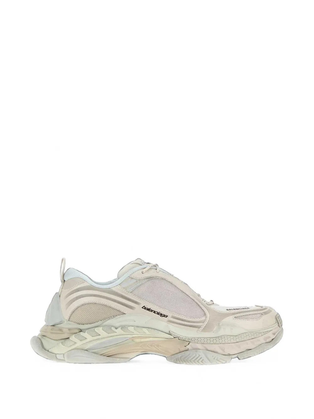 Tan shoes, side view