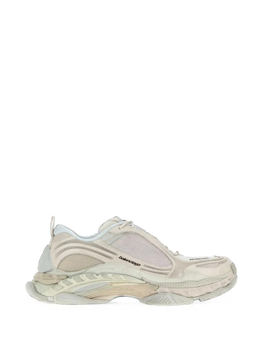 Tan shoes, side view