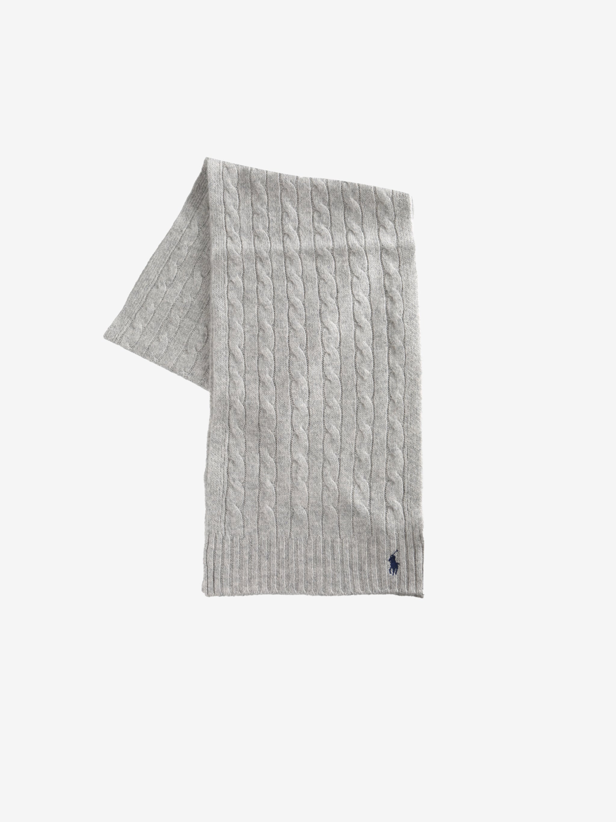 Grey scarf, front view