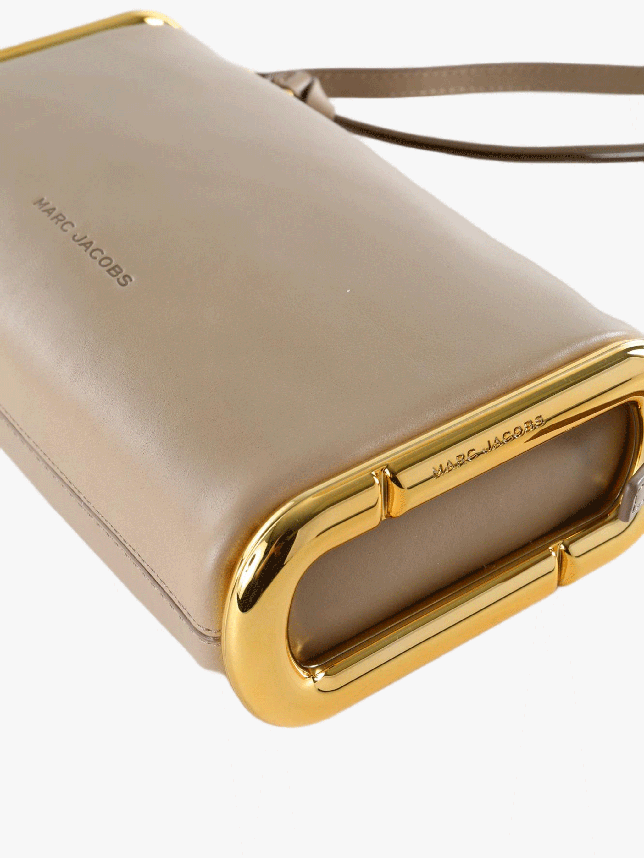 Tan bag, front view