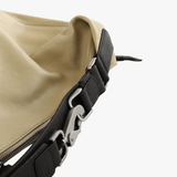Close up of Tan bag, showing detail