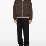Brown jacket, full body view