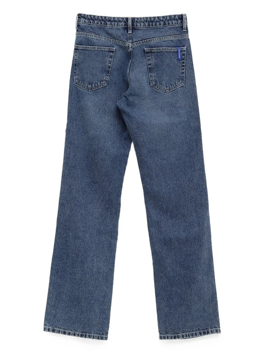 Blue jeans, back view