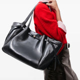 Brown bag, full body view