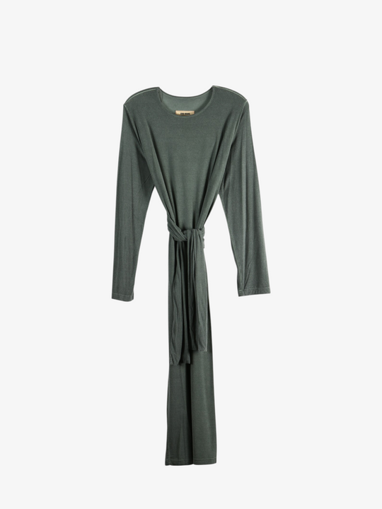 Green dress, front view