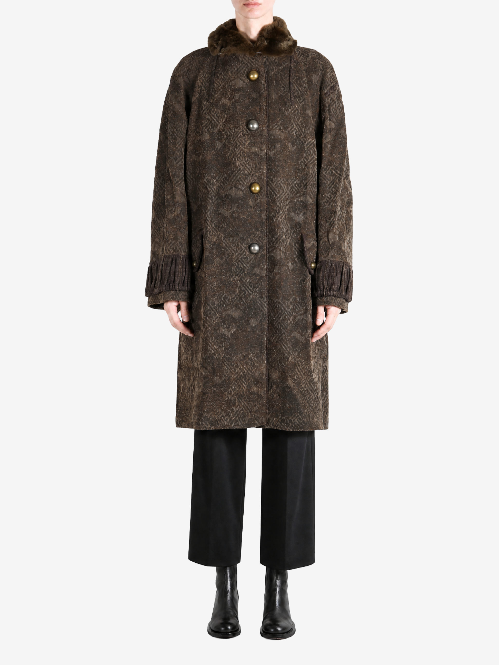 Brown jacket, front view