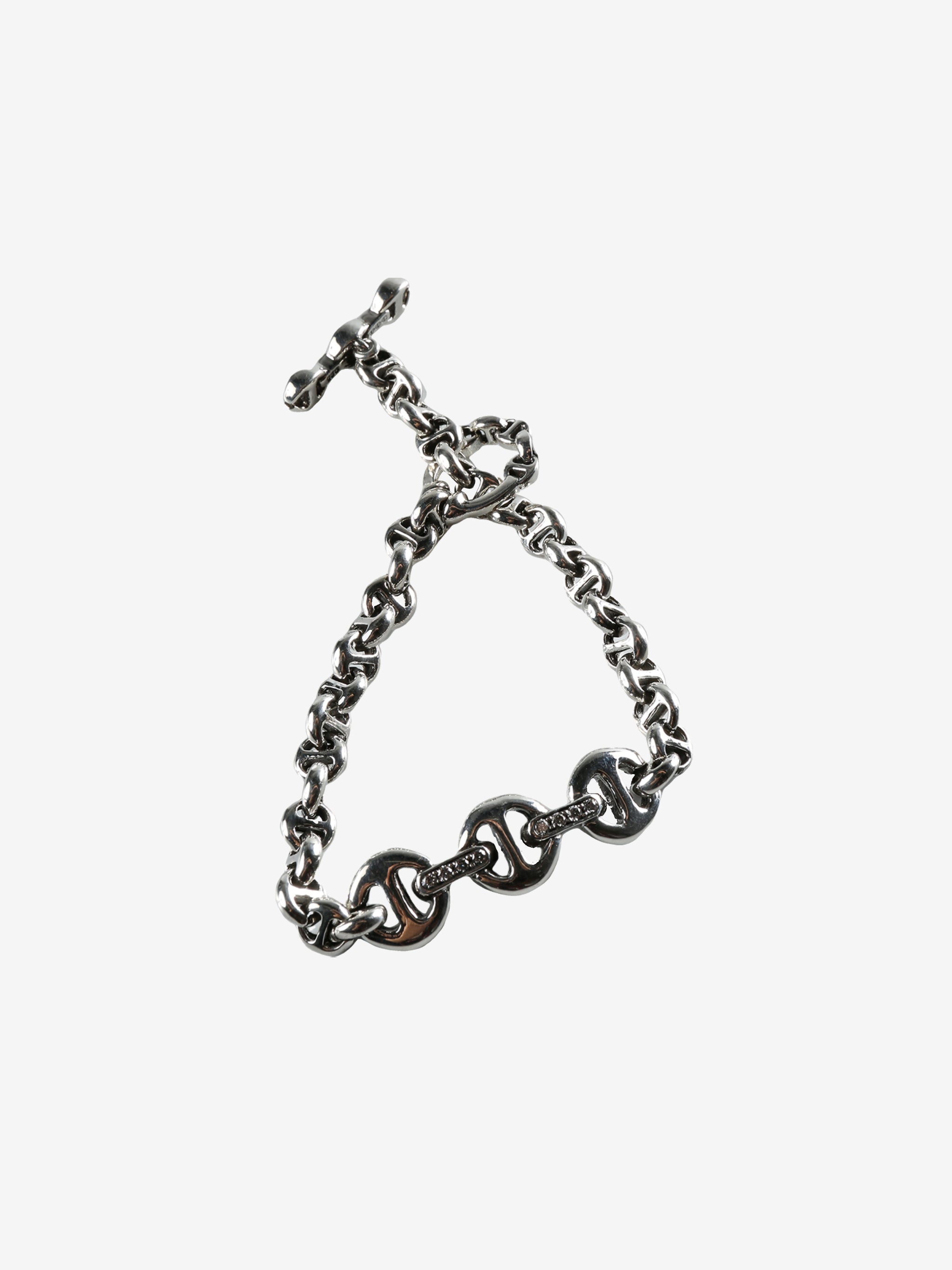 Grey bracelet, side view