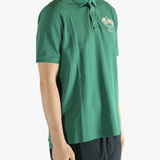 Green t-shirt  worn by a person, showing the t-shirt's fit