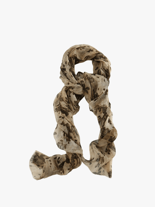 Tan scarf, front view