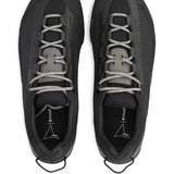 Black sneakers, top view