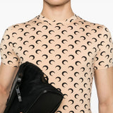 MARINE SERRE - Unisex Moon Printed Jersey Crewneck Top