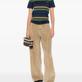 Blue shirts, full body view